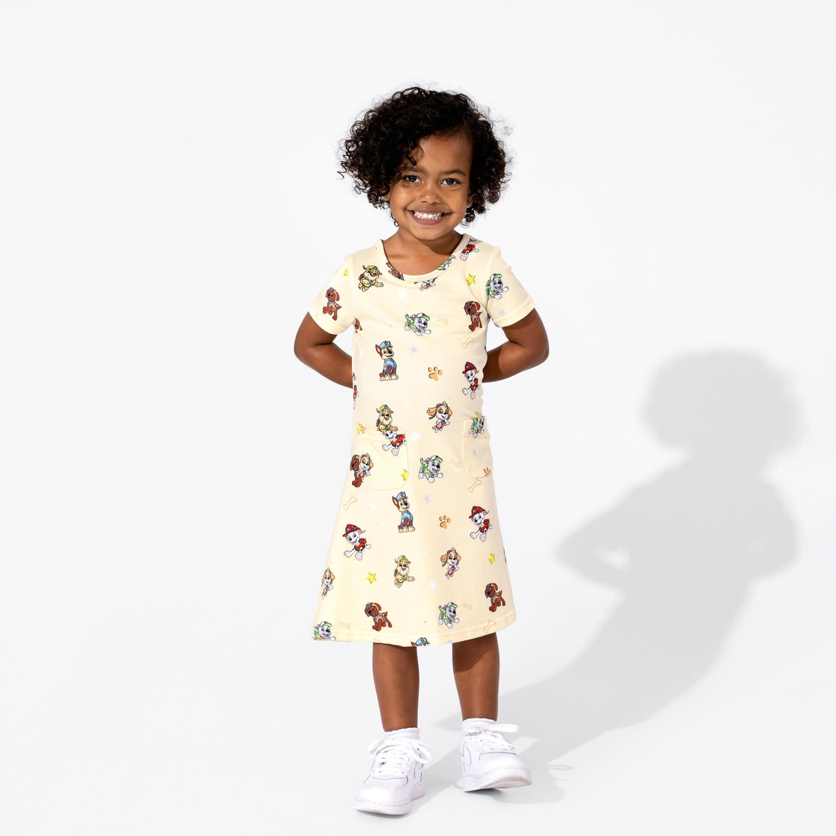 PAW Patrol: Classic Bamboo Terry Daywear Girls' Short Sleeve Dress - HoneyBug 