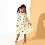 PAW Patrol: Classic Bamboo Girls' Long Sleeve Dress - HoneyBug 