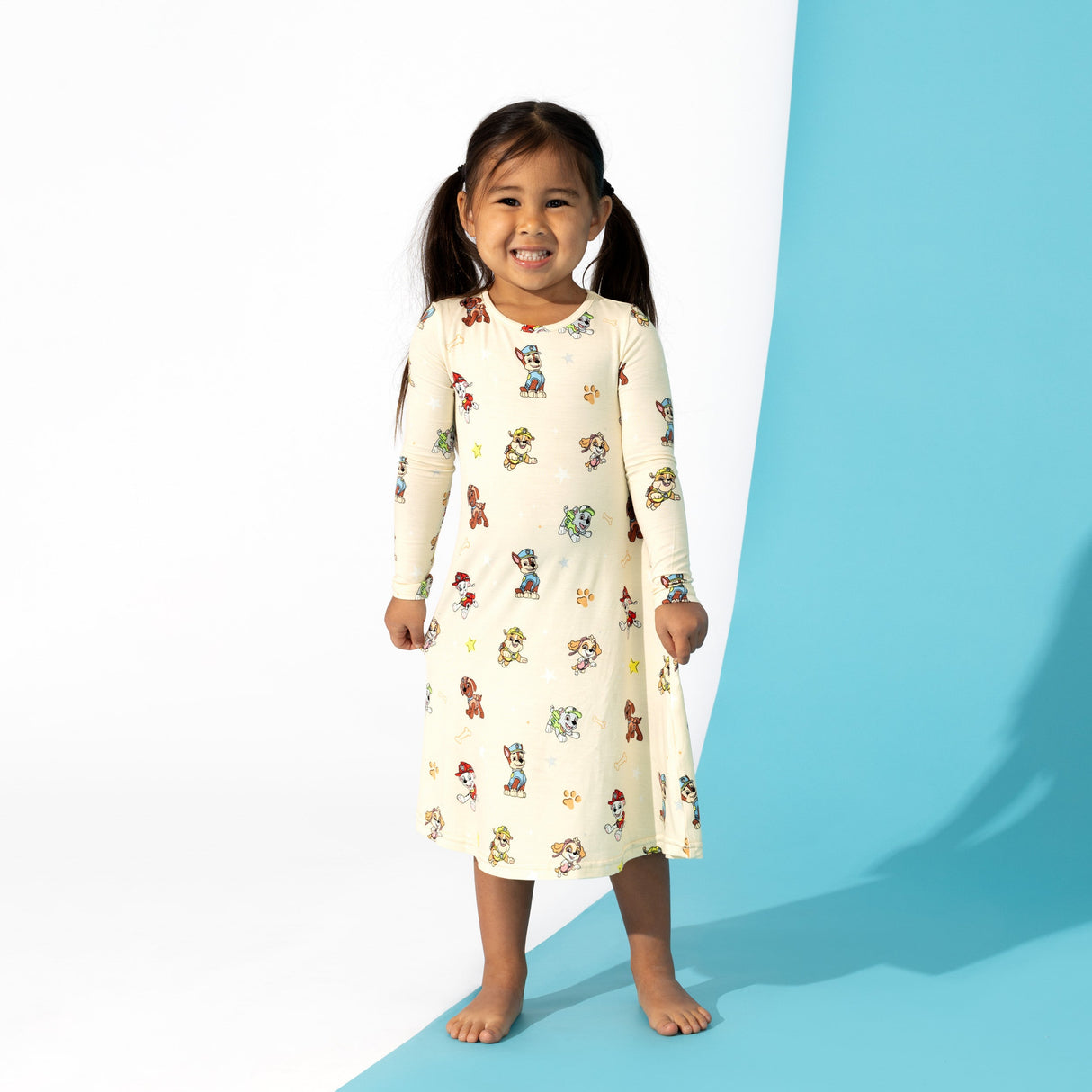 PAW Patrol: Classic Bamboo Girls' Long Sleeve Dress - HoneyBug 