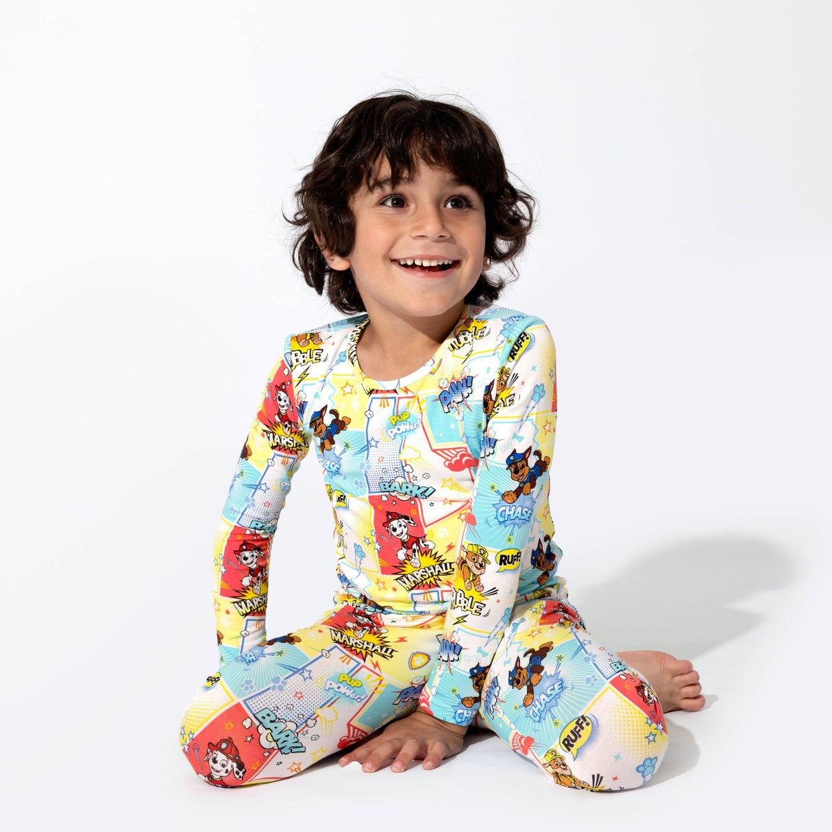 PAW Patrol: Comic Boy Pups Bamboo Kids Pajamas - HoneyBug 