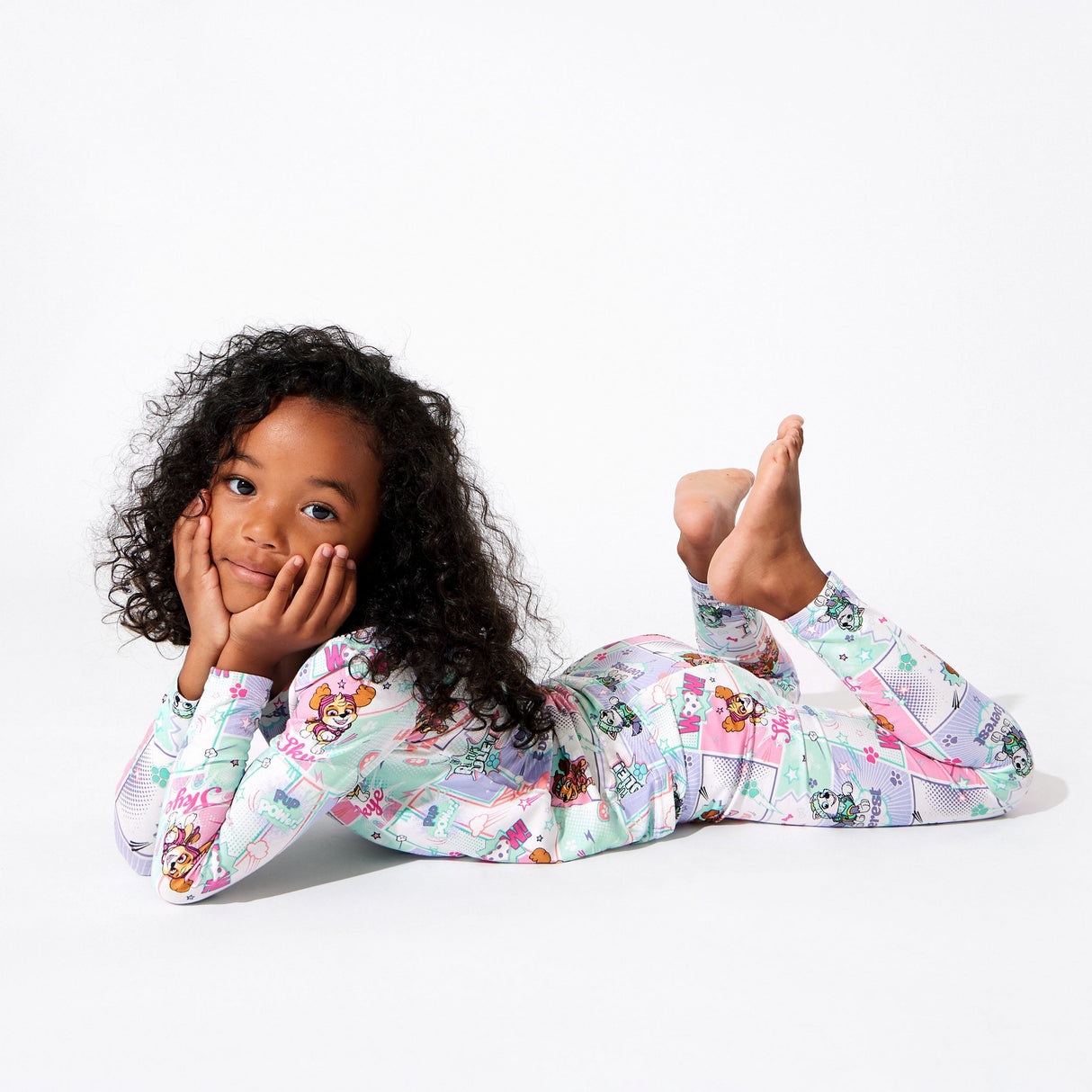 PAW Patrol: Comic Girl Pups Bamboo Kids Pajamas - HoneyBug 