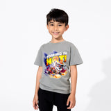 PAW Patrol: The Mighty Movie Marshall Stormy Grey Bamboo Terry Kids Oversized T-Shirt - HoneyBug 