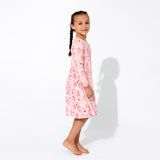 PAW Patrol: Pretty PAWSOME Pink Bamboo Girls' Long Sleeve Dress - HoneyBug 