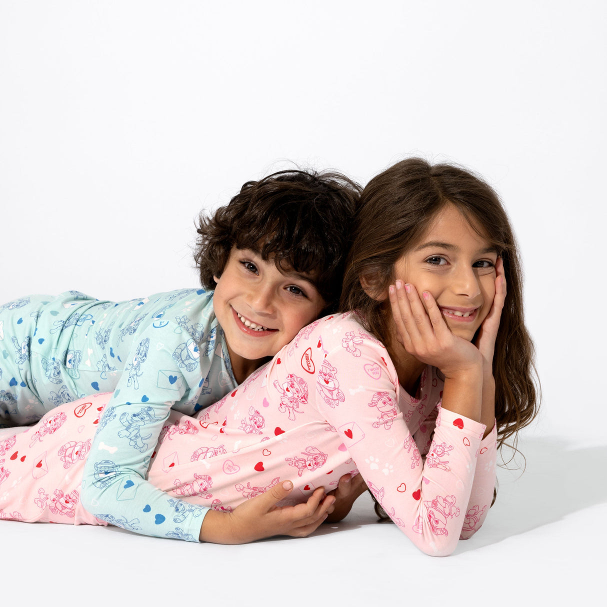 PAW Patrol: I Woof You Blue Bamboo Kids Pajamas - HoneyBug 