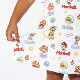 PAW Patrol: Playful Pups Bamboo Girls' Short Sleeve Dress - HoneyBug 
