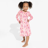PAW Patrol: Pretty PAWSOME Pink Bamboo Girls' Long Sleeve Dress - HoneyBug 