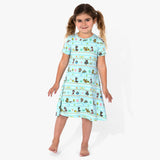 PAW Patrol: Easter Bamboo Girls' Short Sleeve Dress - HoneyBug 
