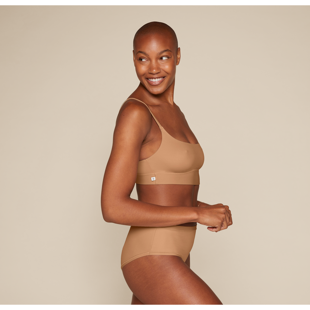 Bliss Scoop Bralette - Tan - HoneyBug 