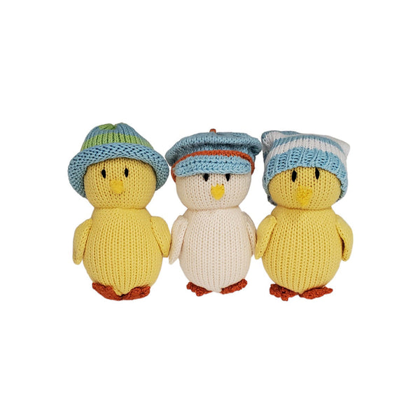 Chicks in Pastel Hats - Set of 3 - HoneyBug 