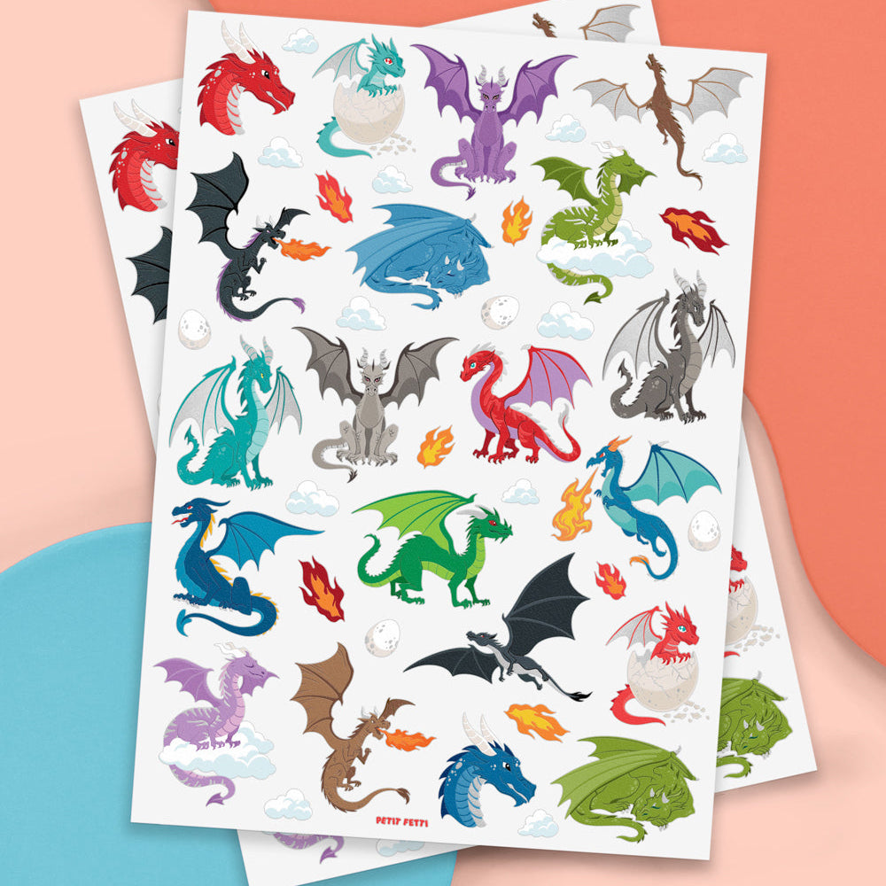 Fire Breather Tats - 40 Foil Temporary Tattoos