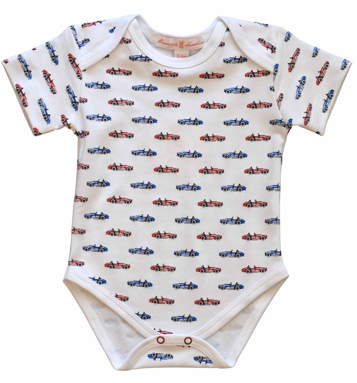 Red Cobra Car S/S Onesie - HoneyBug 