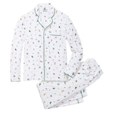 Men's Pima Pajama Set in Jingle Paws - HoneyBug 
