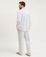 Men's Pima Pajama Set in Merry Meow - HoneyBug 