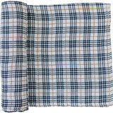 Vintage Plaid Muslin Swaddle Blanket - HoneyBug 