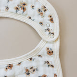 Autumn Bloom Classic Muslin Bib - HoneyBug 