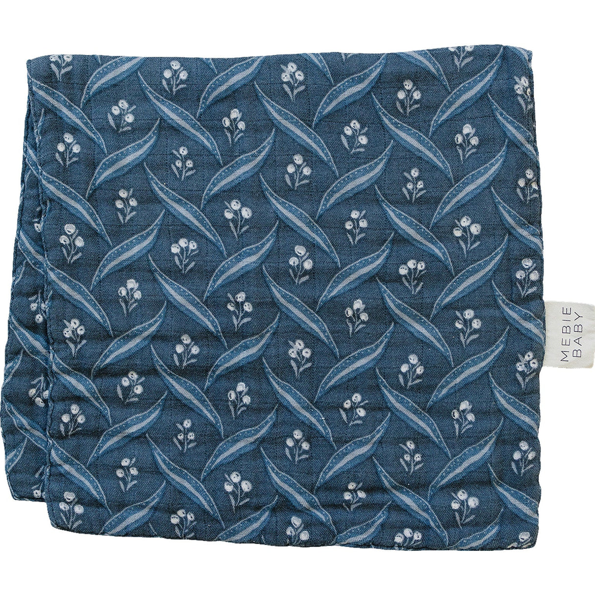 Navy Berry Muslin Burp Cloth - HoneyBug 