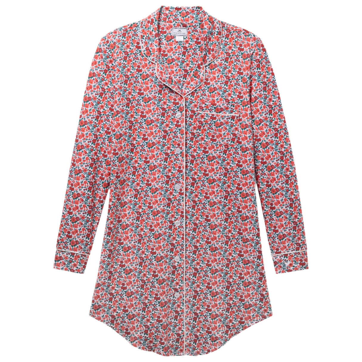 Women's Pima Nightshirt in Fleurs des Bois