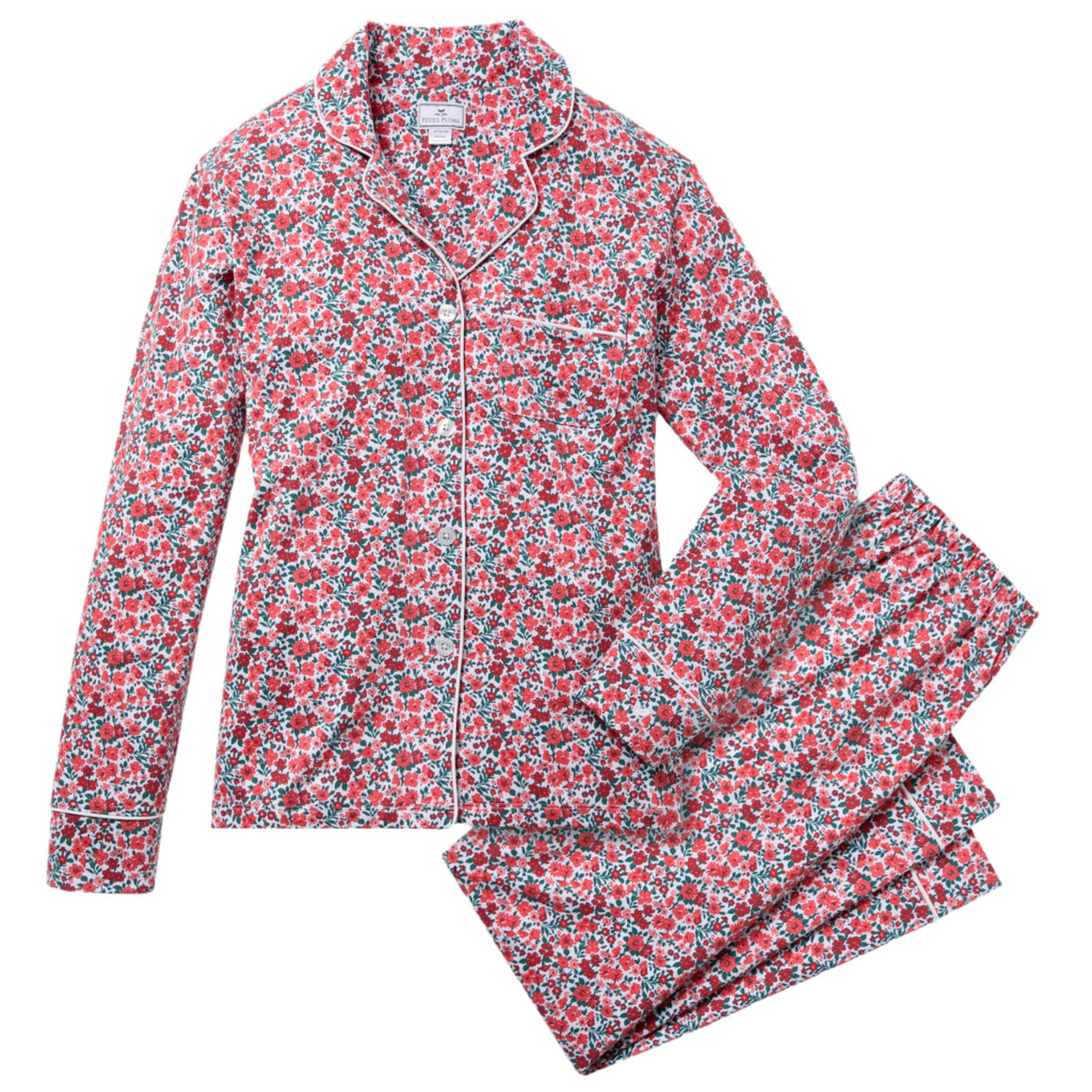 Women's Pima Pajama Set in Fleurs des Bois