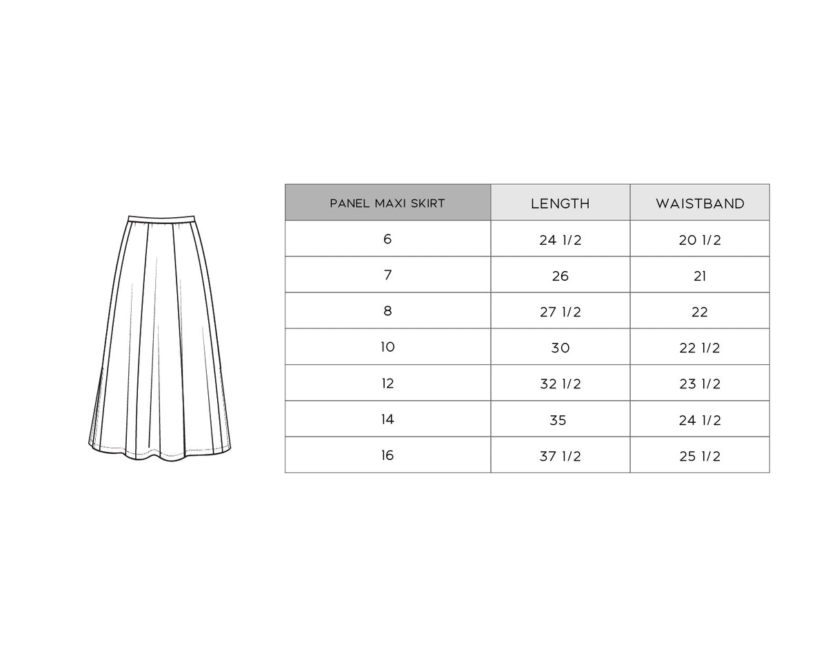 Panel Maxi Skirt