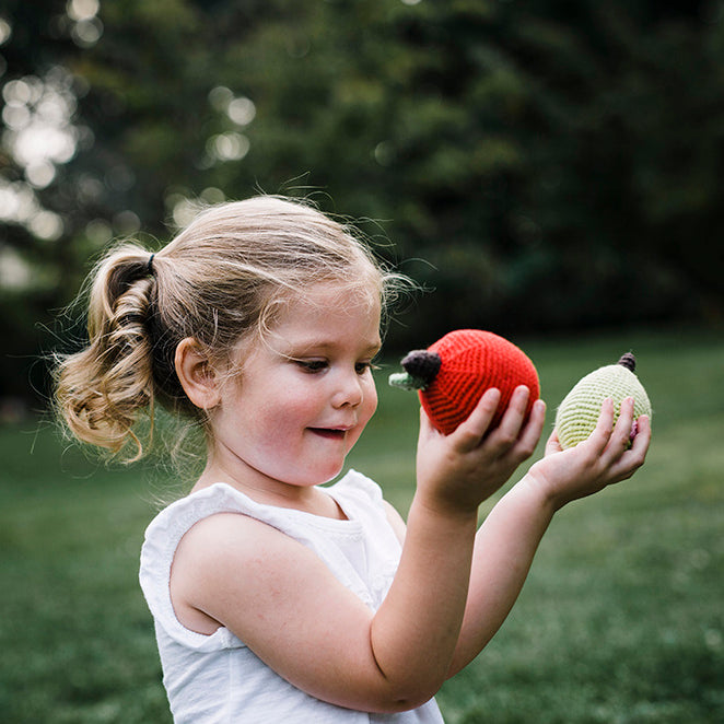 Pretend Play Food Rattle - Red Apple