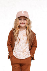 ZIP HOODIE- Bark Bamboo French Terry - HoneyBug 