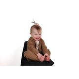 ZIP HOODIE- Mocha Bamboo French Terry - HoneyBug 