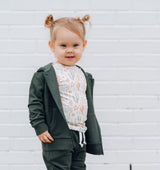 ZIP HOODIE- Moss Bamboo French Terry - HoneyBug 