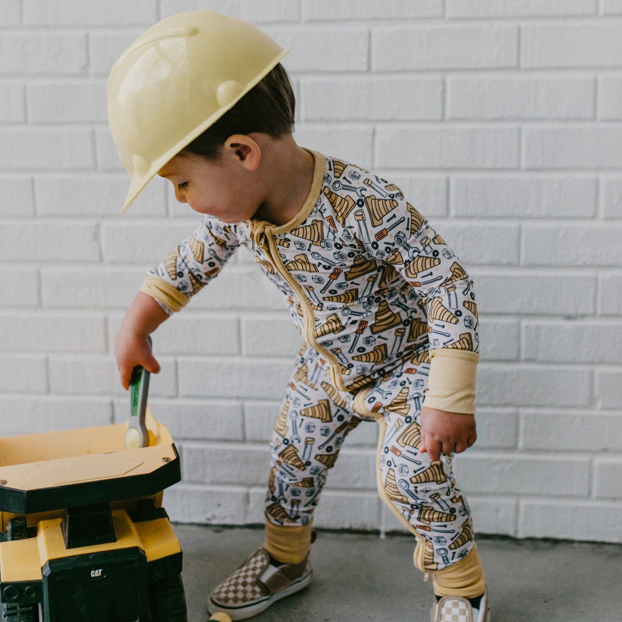 ZIP ROMPER- Tools - HoneyBug 