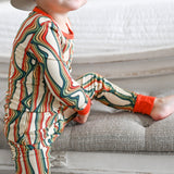 LONG SLEEVE 2 PIECE SETS- Retro Rainbow - HoneyBug 