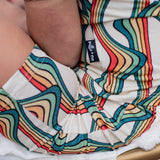 TWO PIECE SHORTIE SET- Retro Rainbow - HoneyBug 
