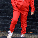 JOGGERS- Red Bamboo French Terry - HoneyBug 