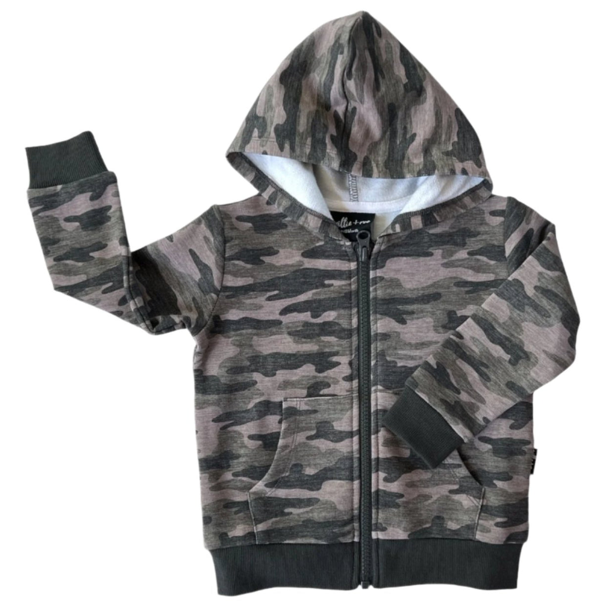 ZIP HOODIE- Chris Camo Bamboo French Terry - HoneyBug 