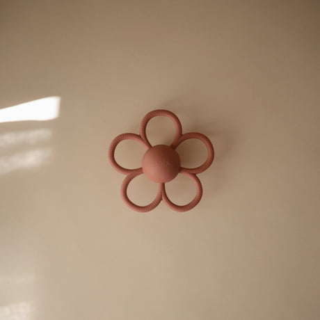 Daisy Rattle Teether - Soft Lilac - HoneyBug 