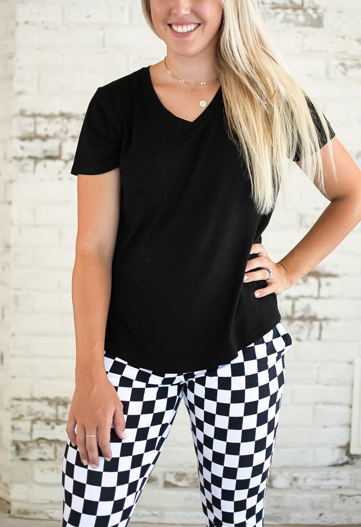 MAMA V-NECK- Midnight - HoneyBug 