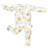 ZIP ROMPER -Snowflakes