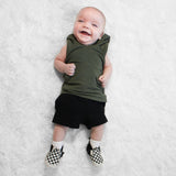 BAMBOO JOGGER SHORTS- Midnight Black - HoneyBug 