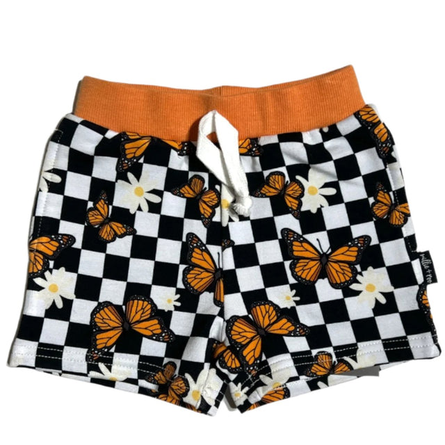 BAMBOO JOGGER SHORTS- Butterflies - HoneyBug 