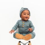 HENLEY LONG SLEEVE- Slate - HoneyBug 