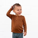 HENLEY LONG SLEEVE- Sienna - HoneyBug 