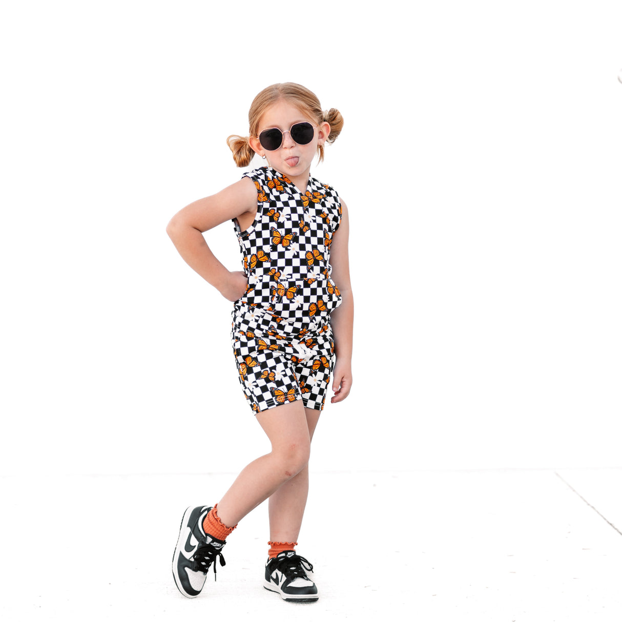 BAMBOO JOGGER SHORTS- Butterflies - HoneyBug 