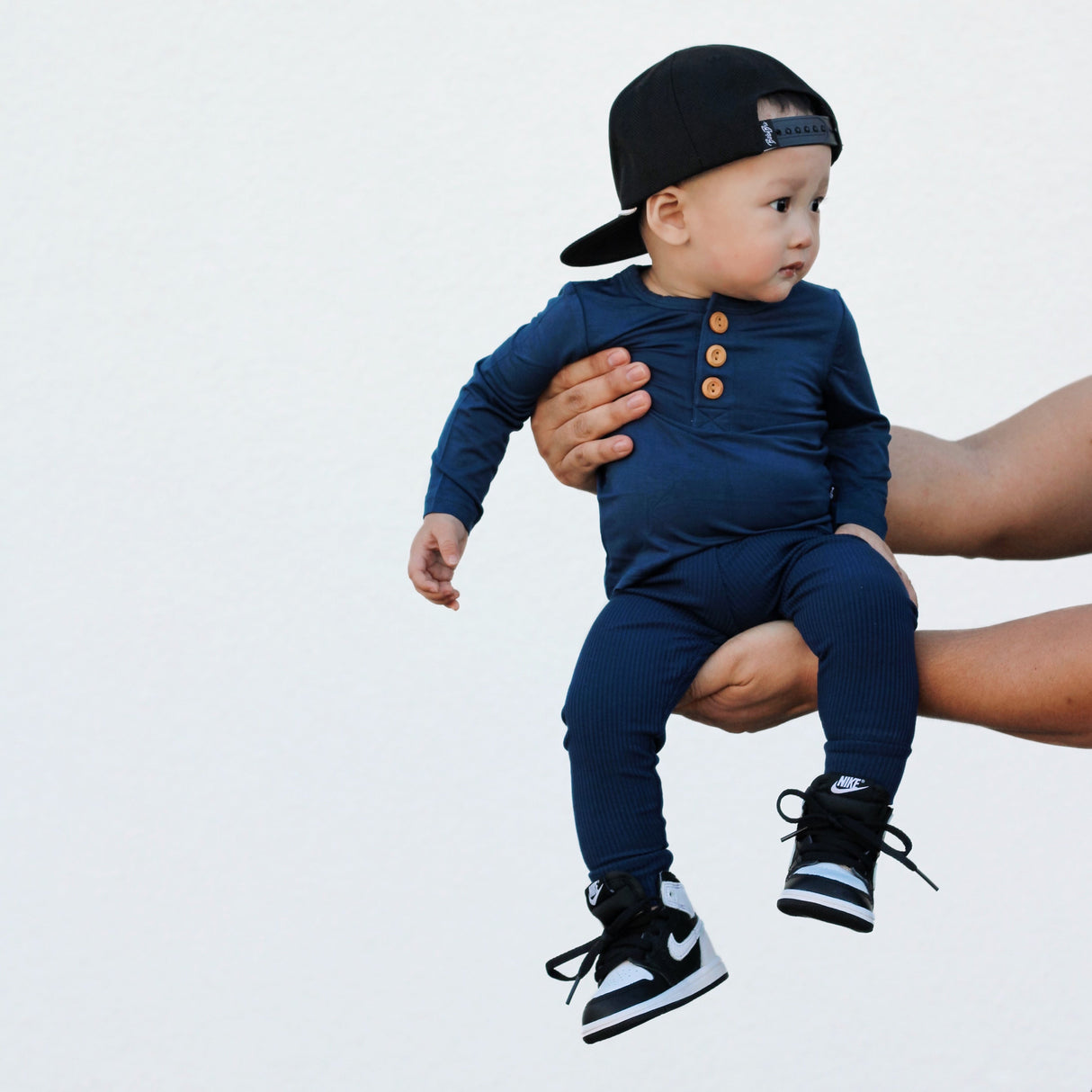 BAMBOO RIB LEGGINGS- Navy - HoneyBug 