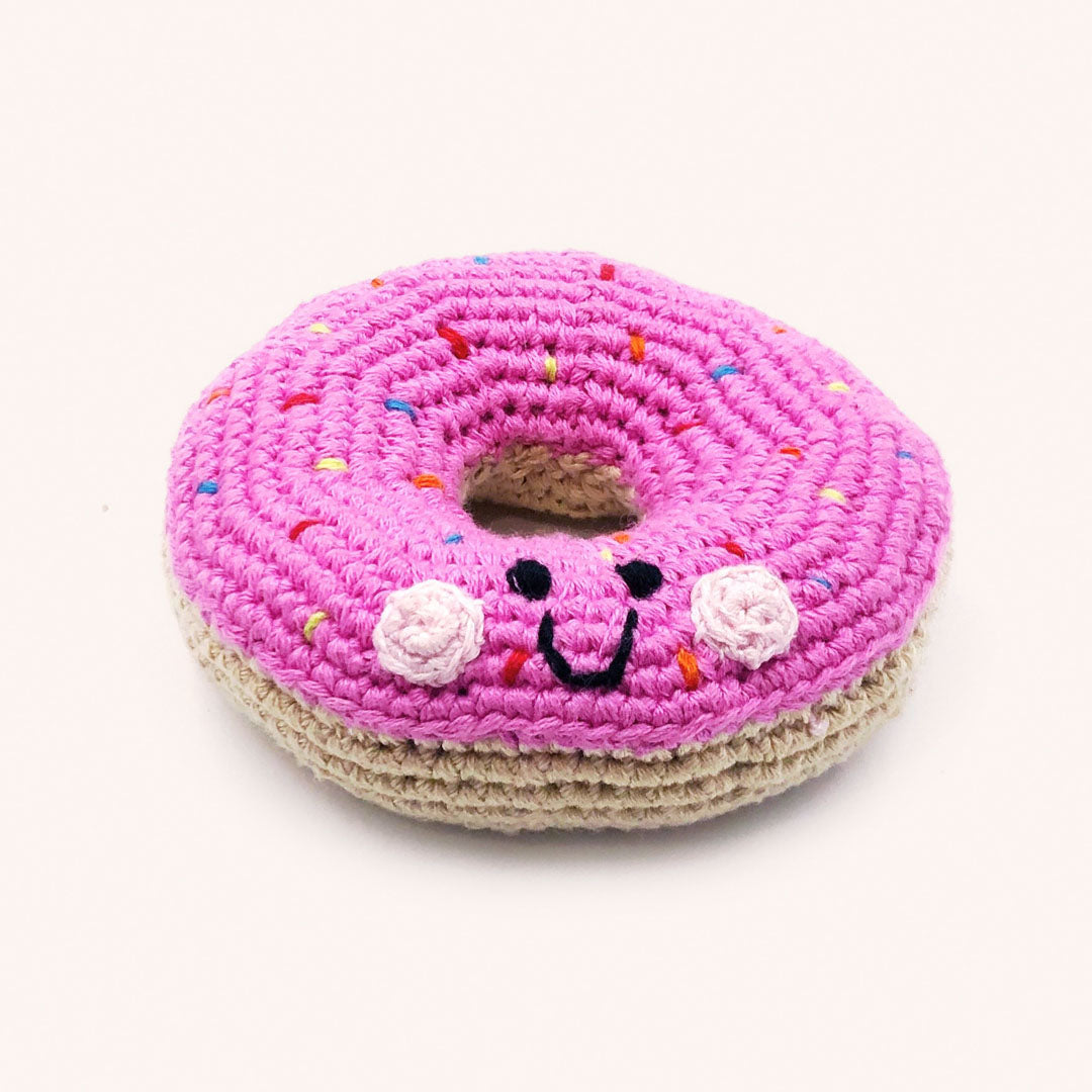 Pretend Play Food Rattle - Plush Donut