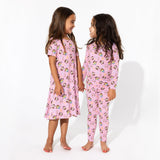 Despicable Me 4: Minions Always Popping Bamboo Girls' Short Sleeve Dress - HoneyBug 