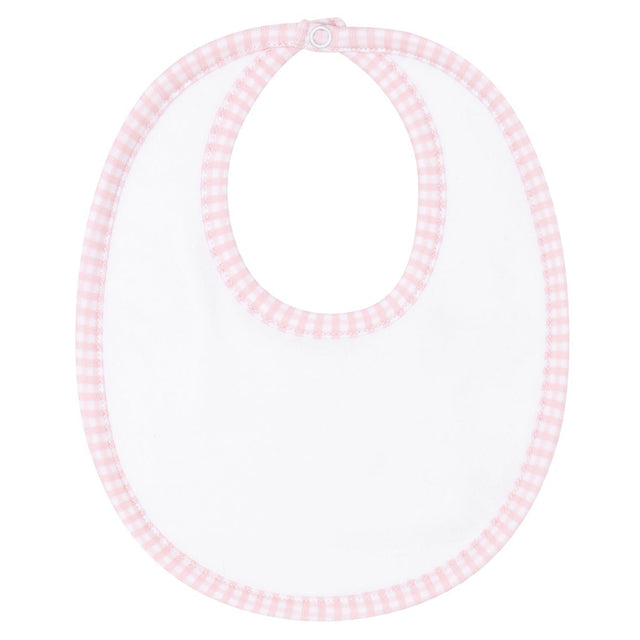 Pink Gingham Bib - HoneyBug 