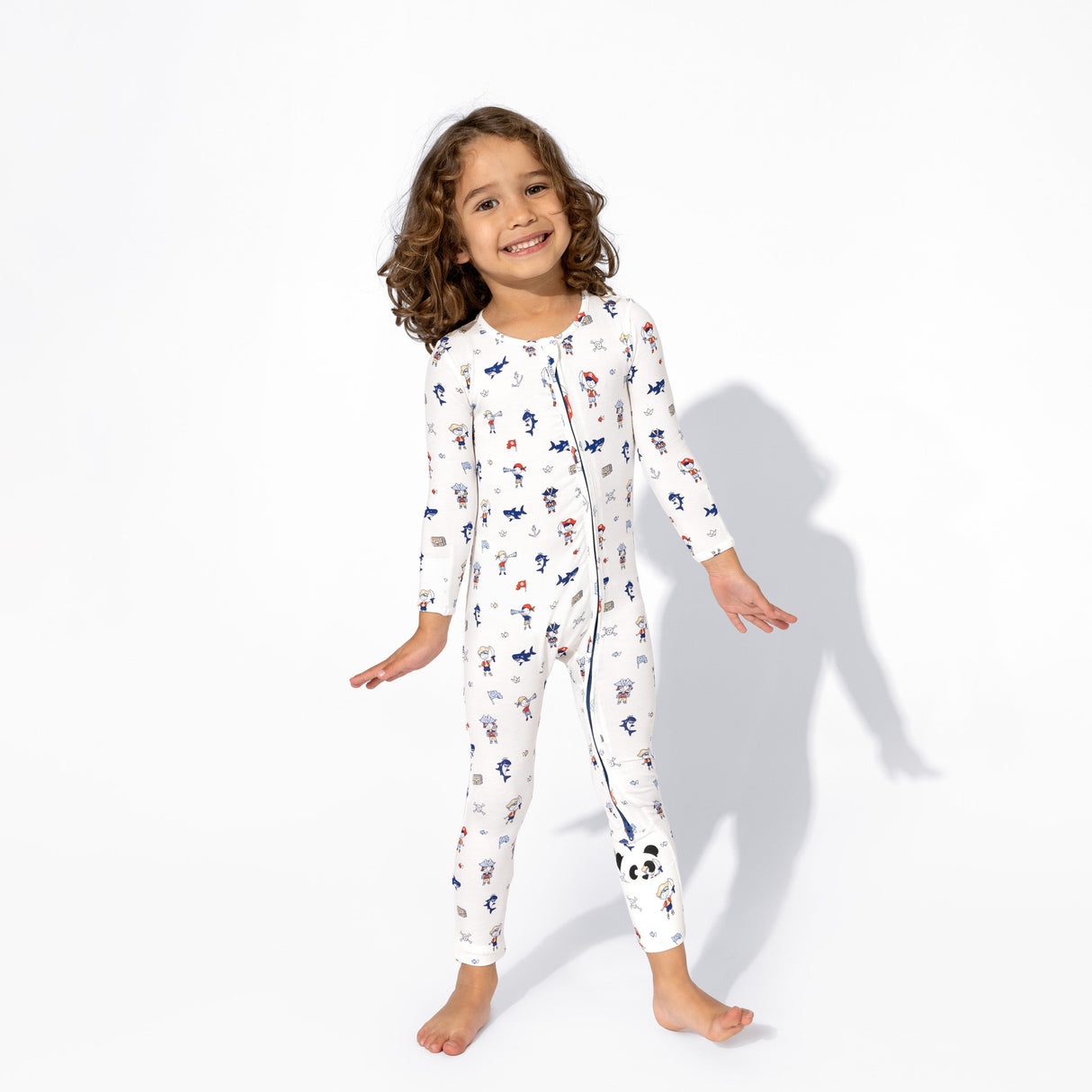 Pirate Bamboo Convertible Footie - HoneyBug 