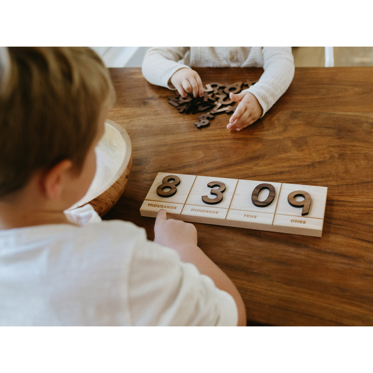 Wooden Place Value Board from Ones to Thousands - HoneyBug 