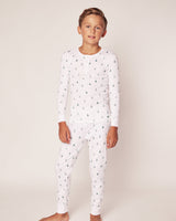 Kid's Pima Snug Fit Pajama Set in Evergreen Trees