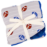 Gridiron Grind Football Plush Blanket