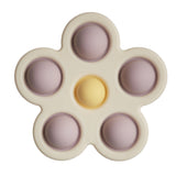 Flower Press Toy - Soft Lilac/Daffodil/Ivory - HoneyBug 
