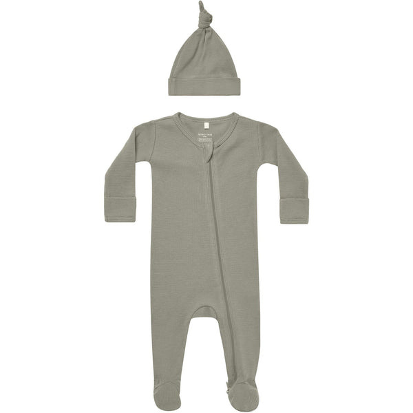 Waffle Sleep Set | Basil - HoneyBug 